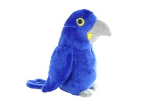 Obrázek z Papoušek ara hyacintový plyš 16cm(6) 